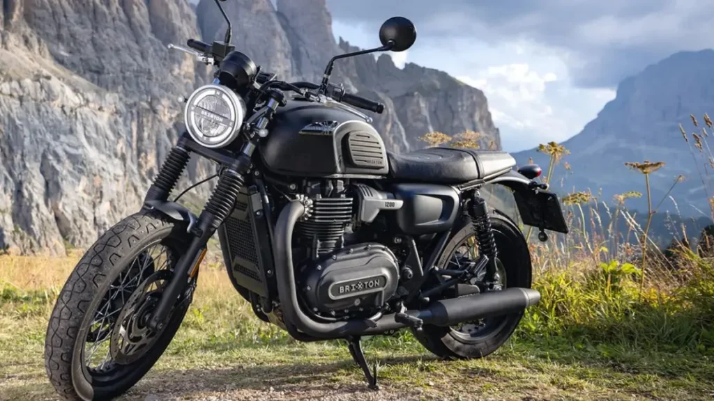 Brixton Cromwell 1200 in the forest view